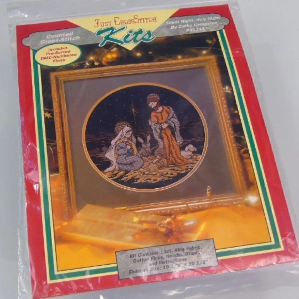 Silent Night Holy Night Just Cross Stitch Cathy Livingston Kit No 41711